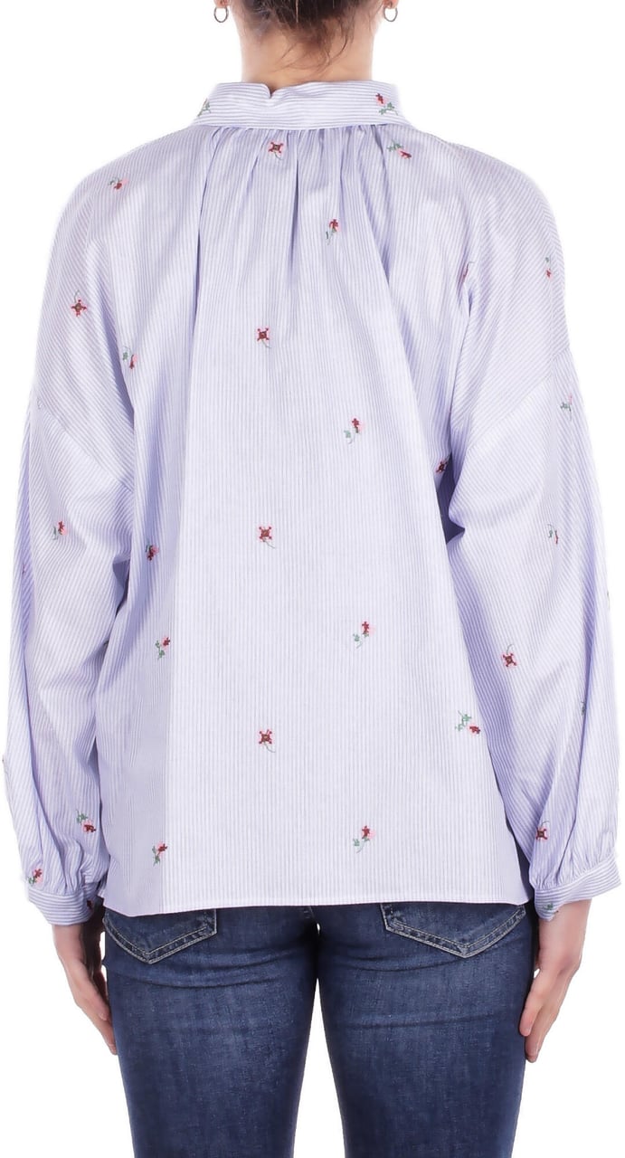 Max Mara Shirts Riga Celeste Lichtblauw