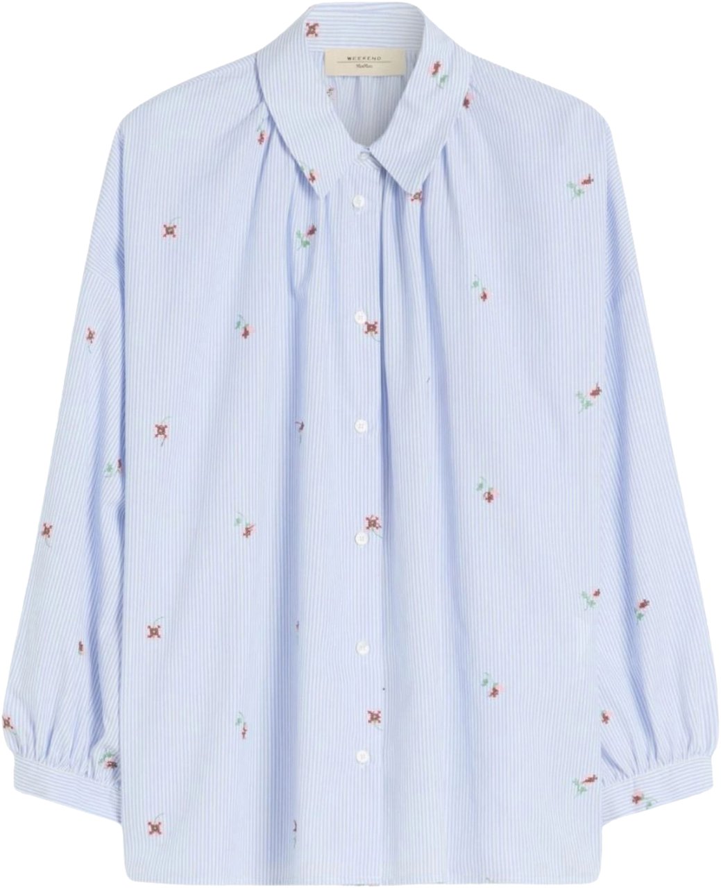 Max Mara Max Mara Weekend Wkdbutterfly Blouses Lichtblauw 2615111042600 Blauw