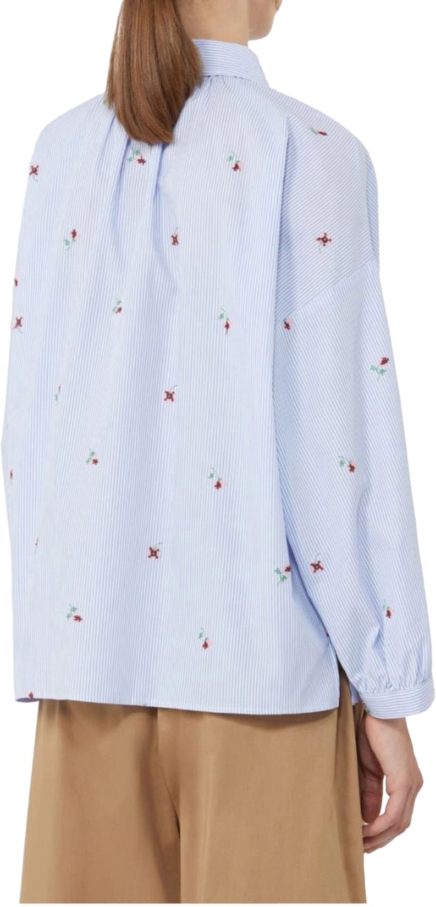 Max Mara Max Mara Weekend Wkdbutterfly Blouses Lichtblauw 2615111042600 Blauw