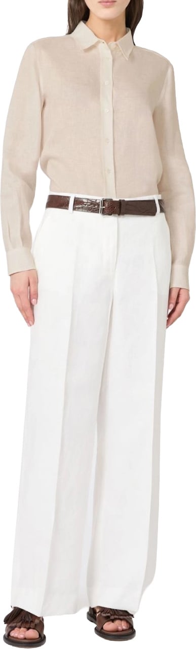 Max Mara Shirts Ecru Wit