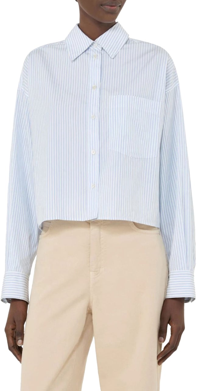 Max Mara Max Mara Weekend Wkdeden Blouses Lichtblauw 2615111091600 Blauw