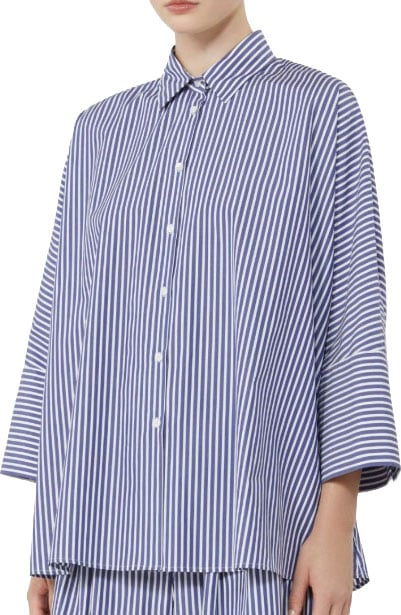 Max Mara Shirts Blue Blauw