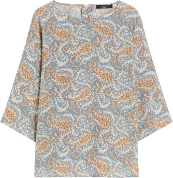 Max Mara Shirts Clear Blue Lichtblauw