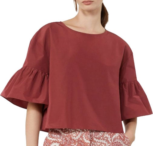 Max Mara Shirts Ciliegia Maroon