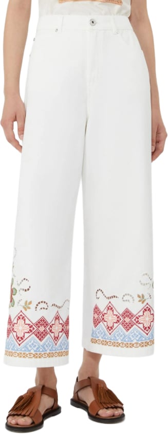 Max Mara Trousers White Wit