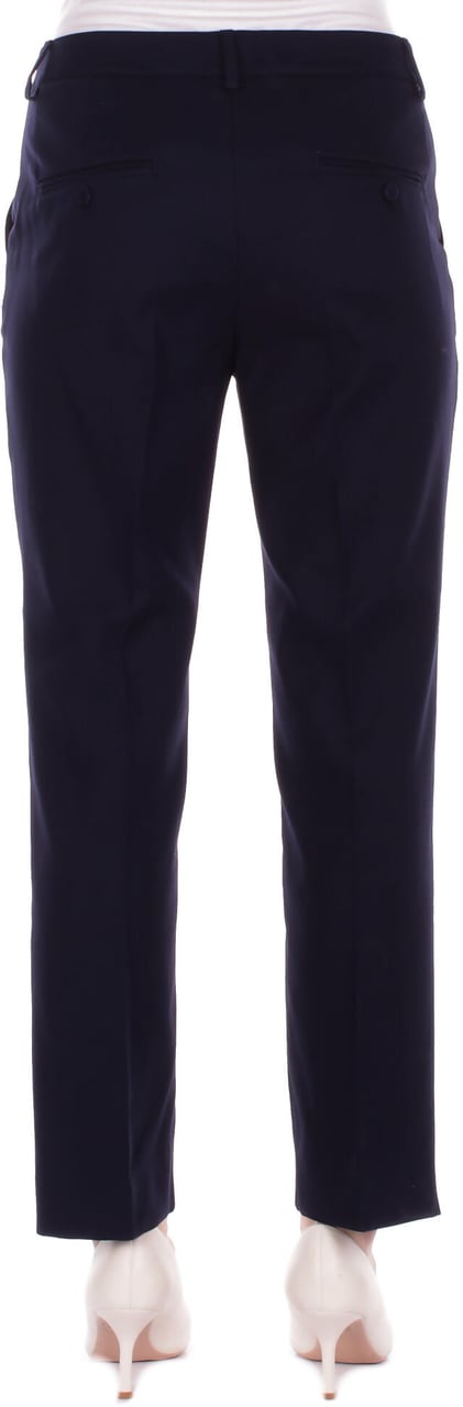 Max Mara Trousers Blu Navy