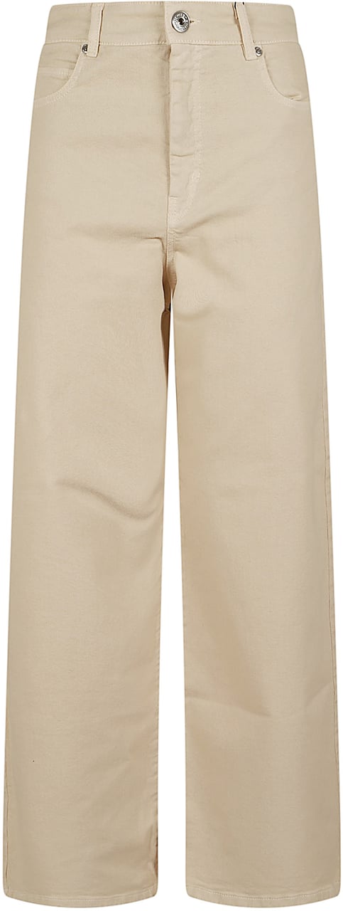 Max Mara WEEKEND MAX MARA DRILL DI COTONE MONOELASTICO IN TRAMA Beige