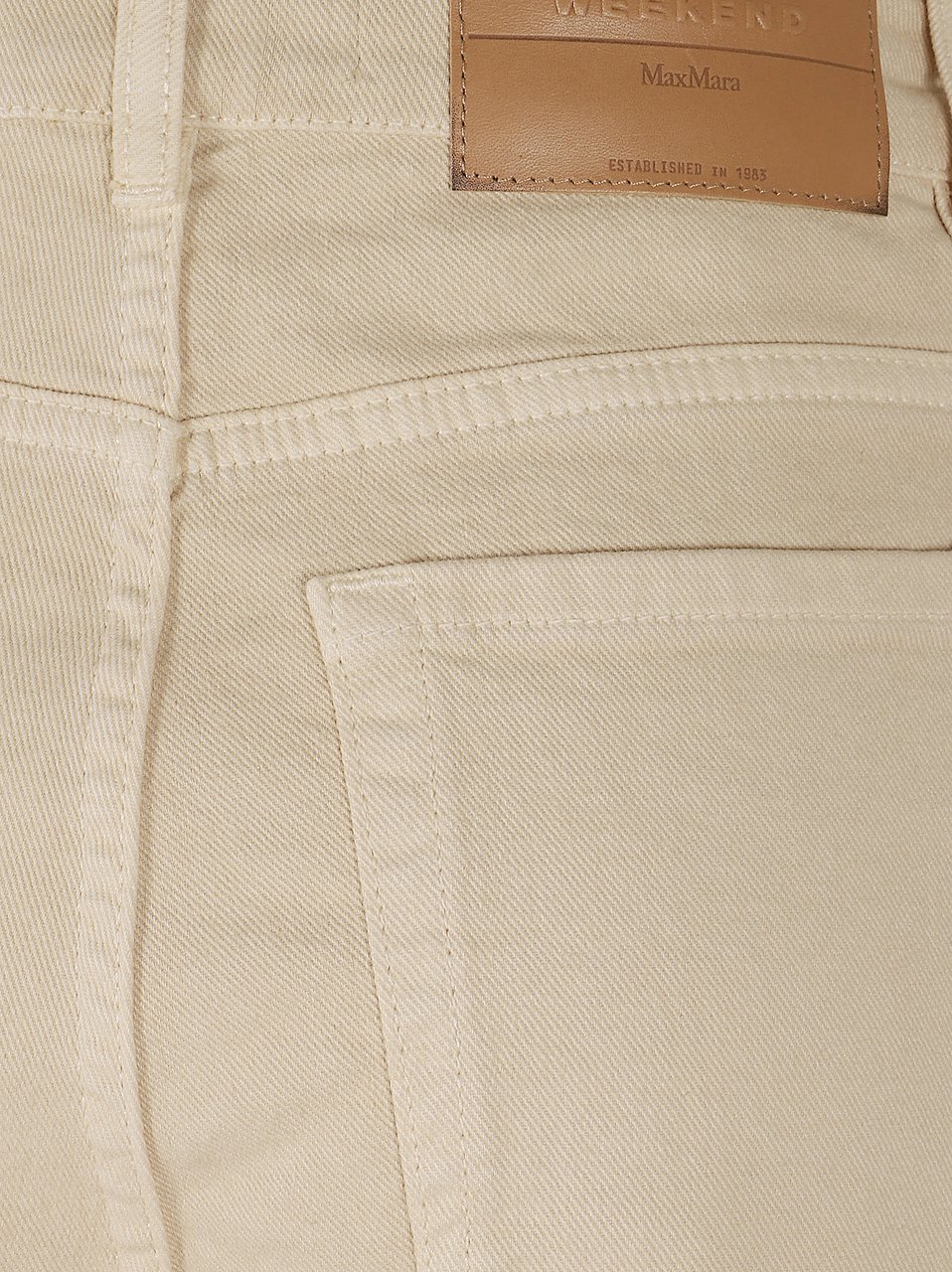 Max Mara WEEKEND MAX MARA DRILL DI COTONE MONOELASTICO IN TRAMA Beige