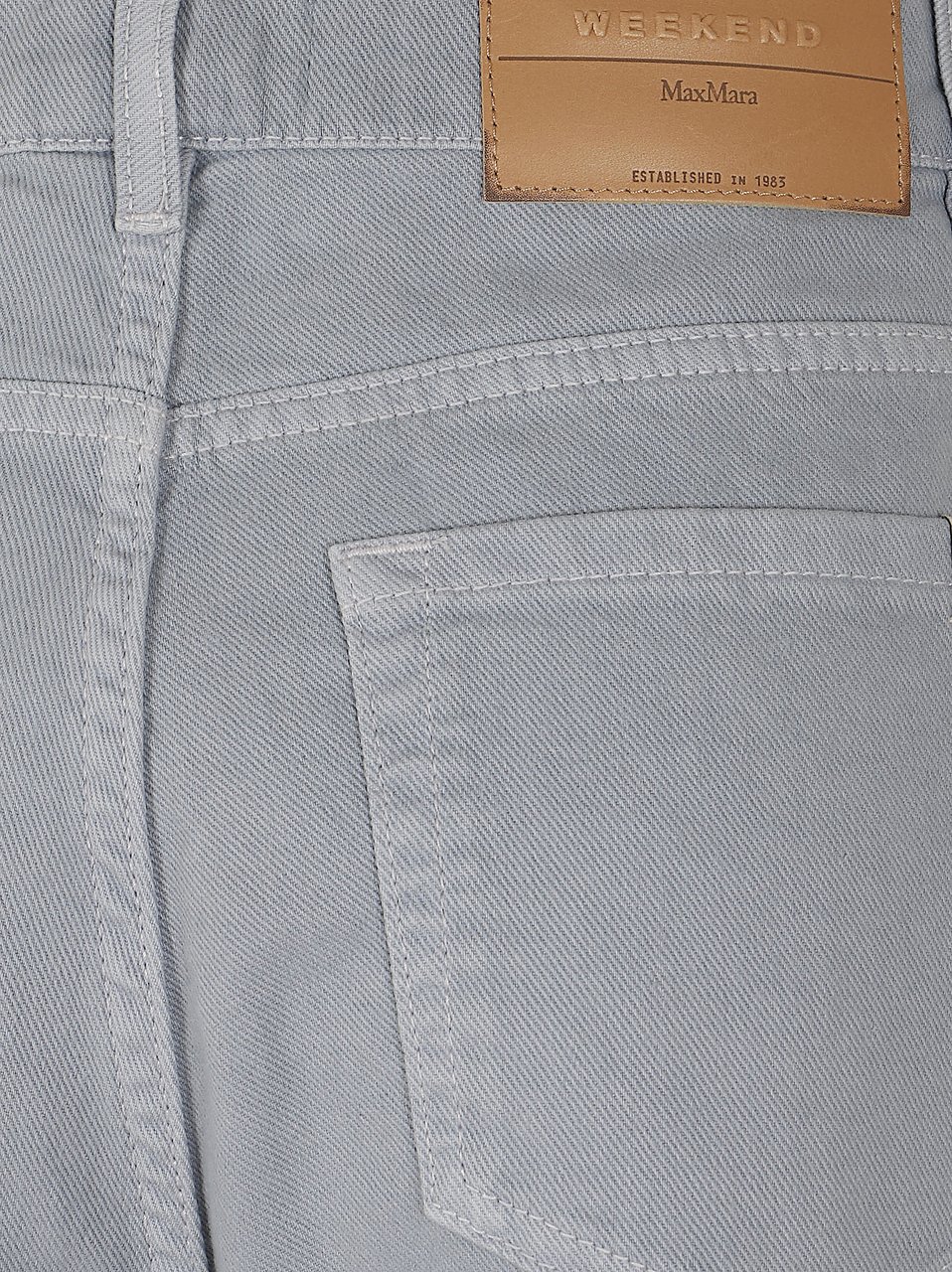 Max Mara WEEKEND MAX MARA DRILL DI COTONE MONOELASTICO IN TRAMA Lichtblauw