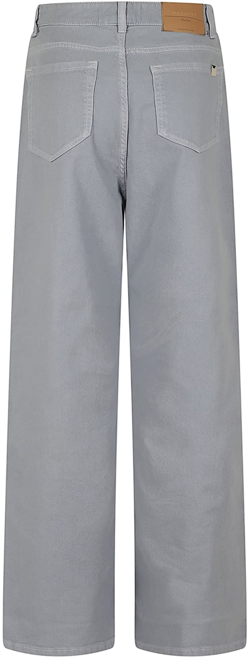 Max Mara WEEKEND MAX MARA DRILL DI COTONE MONOELASTICO IN TRAMA Lichtblauw