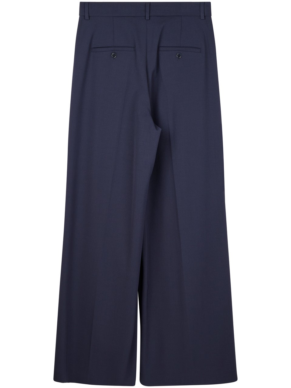 Max Mara Wide-Leg Trousers with Front Pleats and High Waist Zwart
