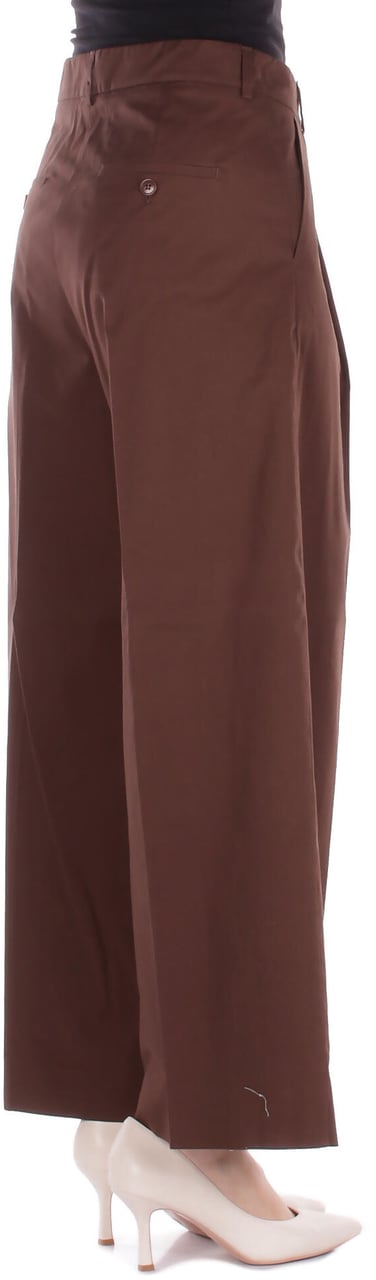 Max Mara Trousers Cioccolato Bruin