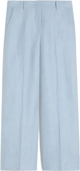 Max Mara Trousers Clear Blue Lichtblauw