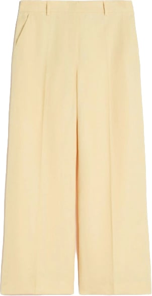 Max Mara Trousers Yellow Geel