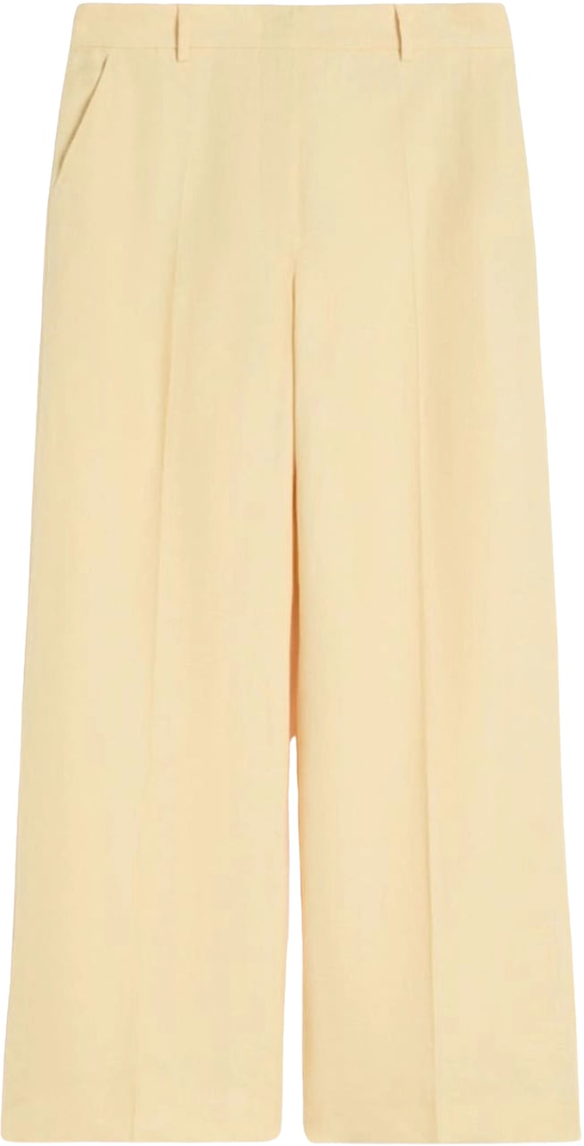 Max Mara Max Mara Weekend Wkdmalizia Pantalons Lichtgeel 2615131112600 Geel