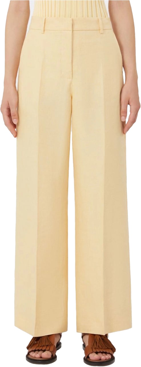 Max Mara Max Mara Weekend Wkdmalizia Pantalons Lichtgeel 2615131112600 Geel