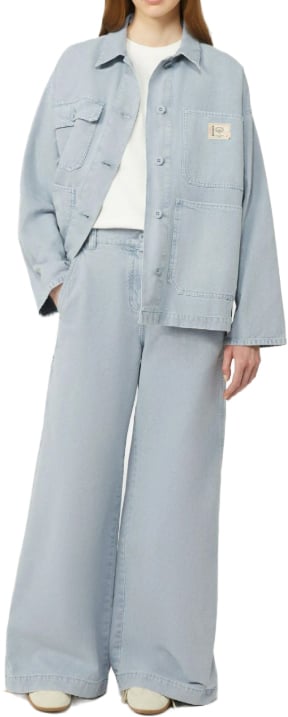 Max Mara Trousers Clear Blue Lichtblauw