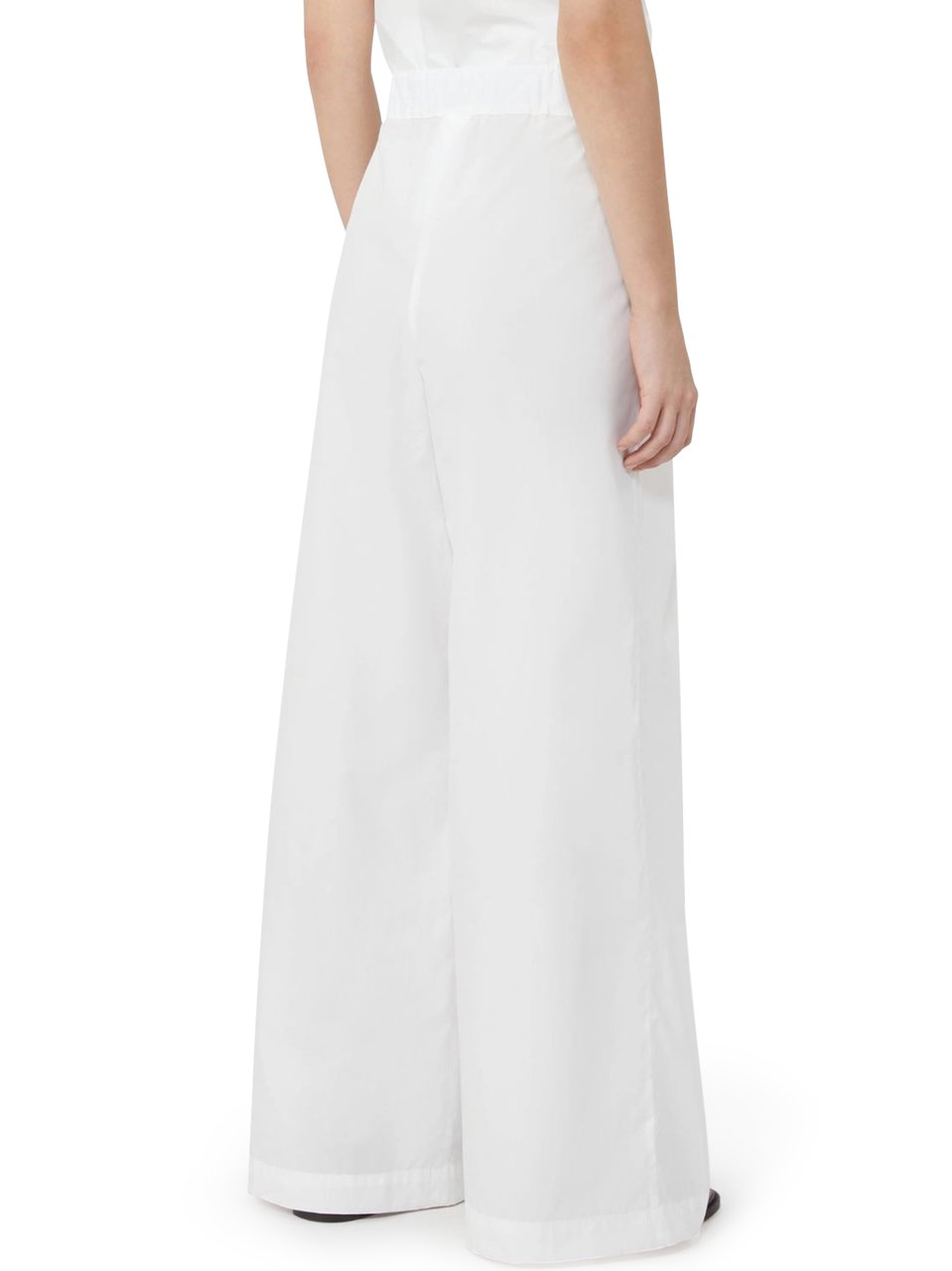 Max Mara Wide-Leg Trousers with High Waist and Pleat Detail Wit