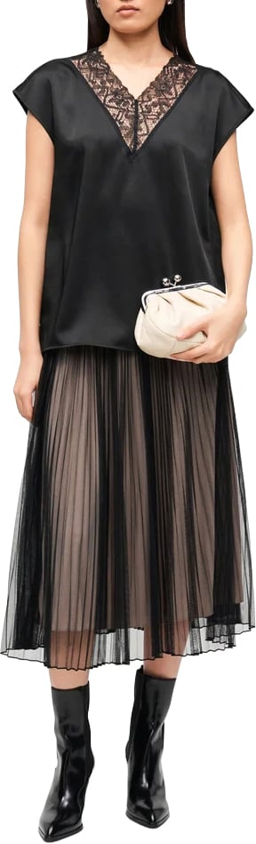 Max Mara Top Nero Zwart