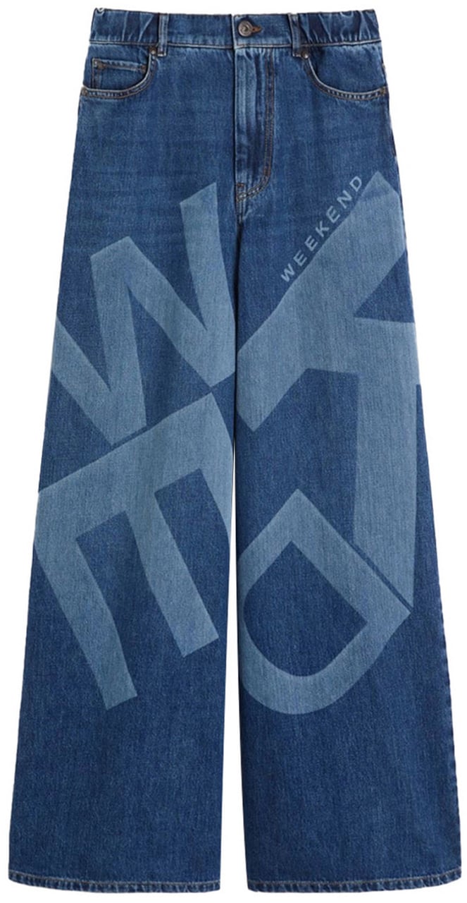 Max Mara Jeans Blu Medio Used Blauw