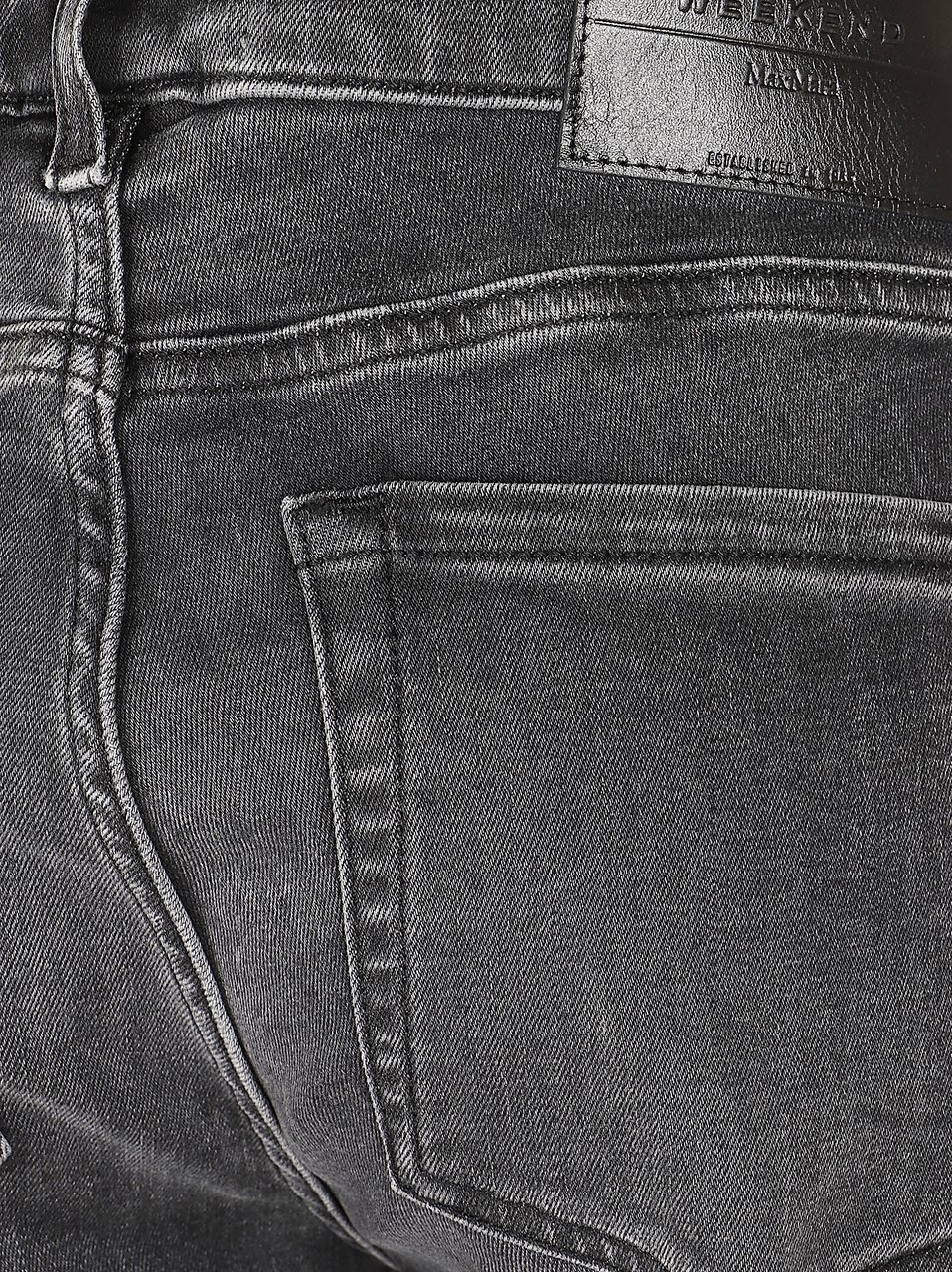 Max Mara WEEKEND MAX MARA DENIM ZOLFO/INDACO CO/PL MONOELASTICO IN TRAMA Zwart