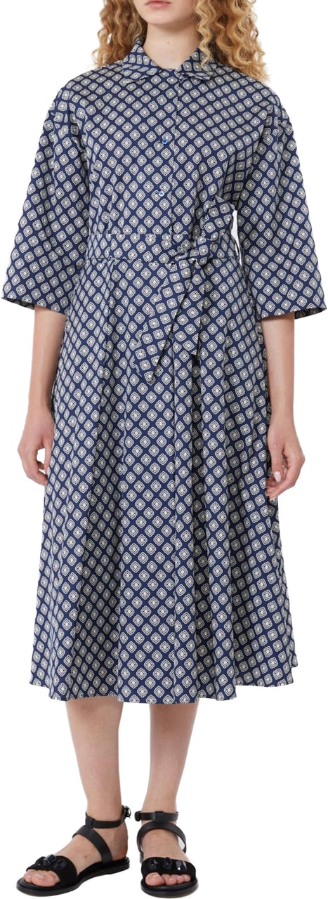 Max Mara Dresses Blu Geometrico Blauw