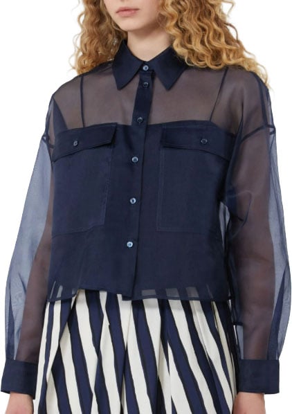 Max Mara Shirts Blue Navy