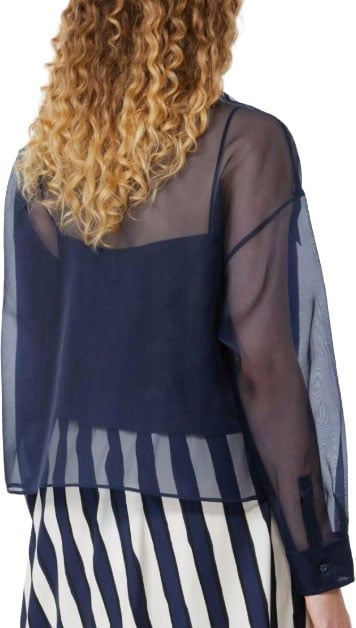 Max Mara Shirts Blue Navy