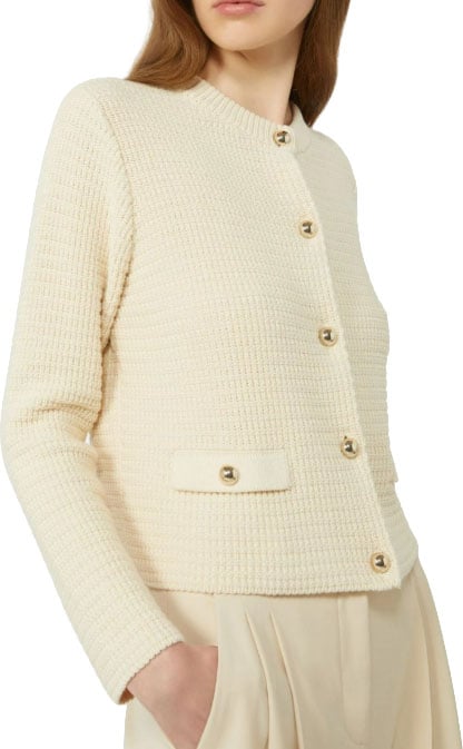 Max Mara Sweaters Beige Wit