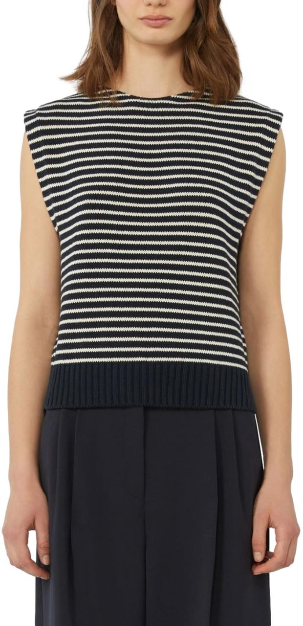 Max Mara Jackets Blu Riga Piccola Navy