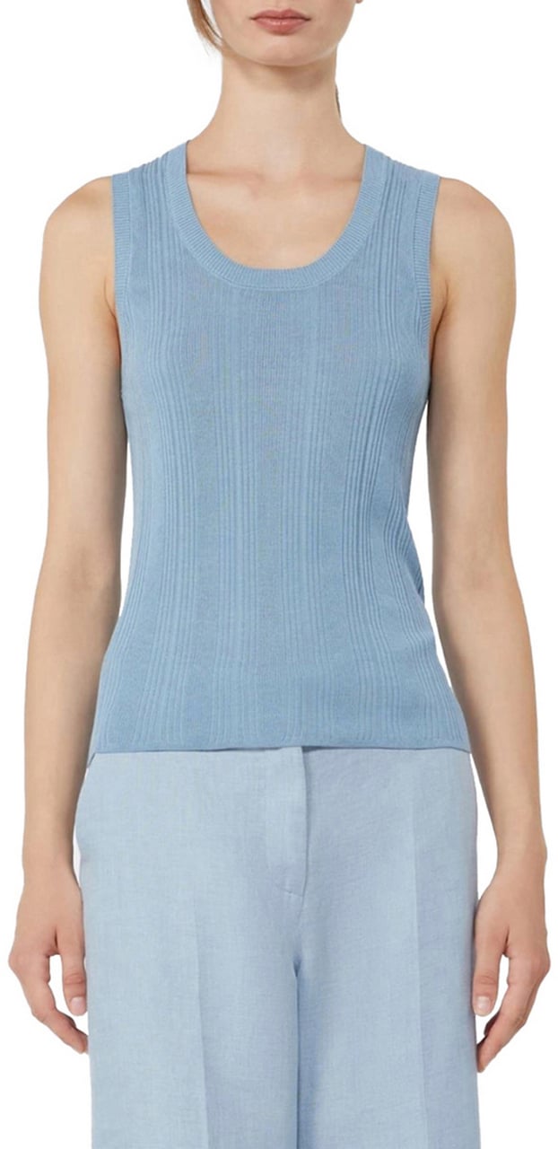 Max Mara T-Shirts And Polos Azzurro Lichtblauw