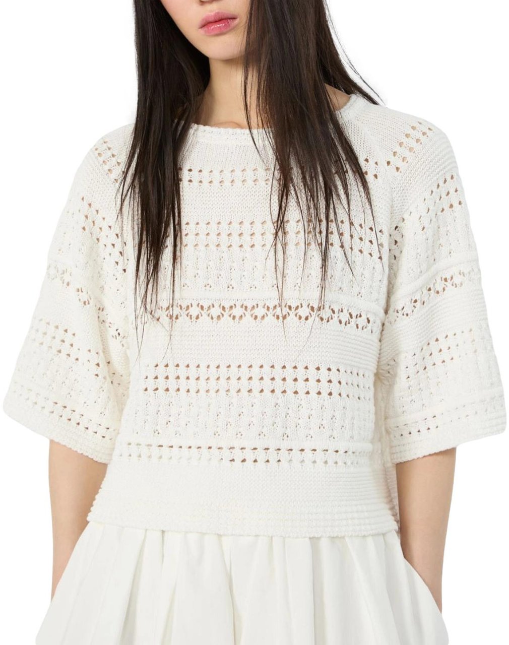 Max Mara Sweaters Avorio Unito Wit