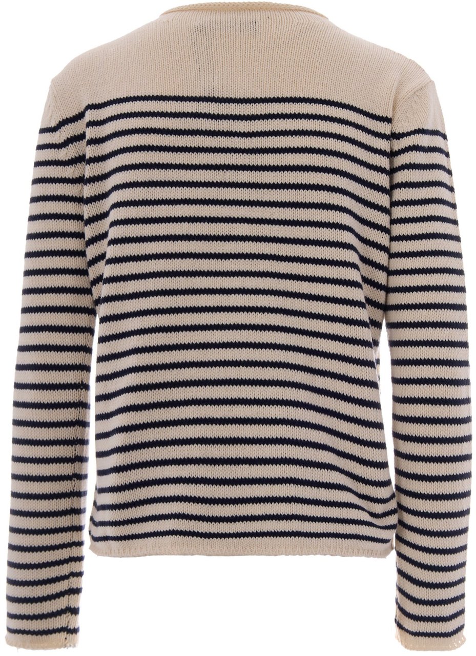 Max Mara Sweaters Blu Wit