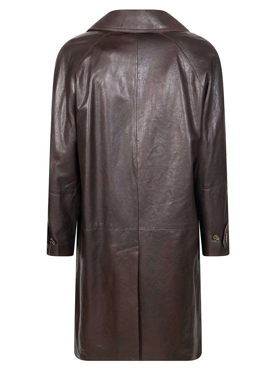 Max Mara Camino Three Quarter Sleeve Leather Jacket Zwart