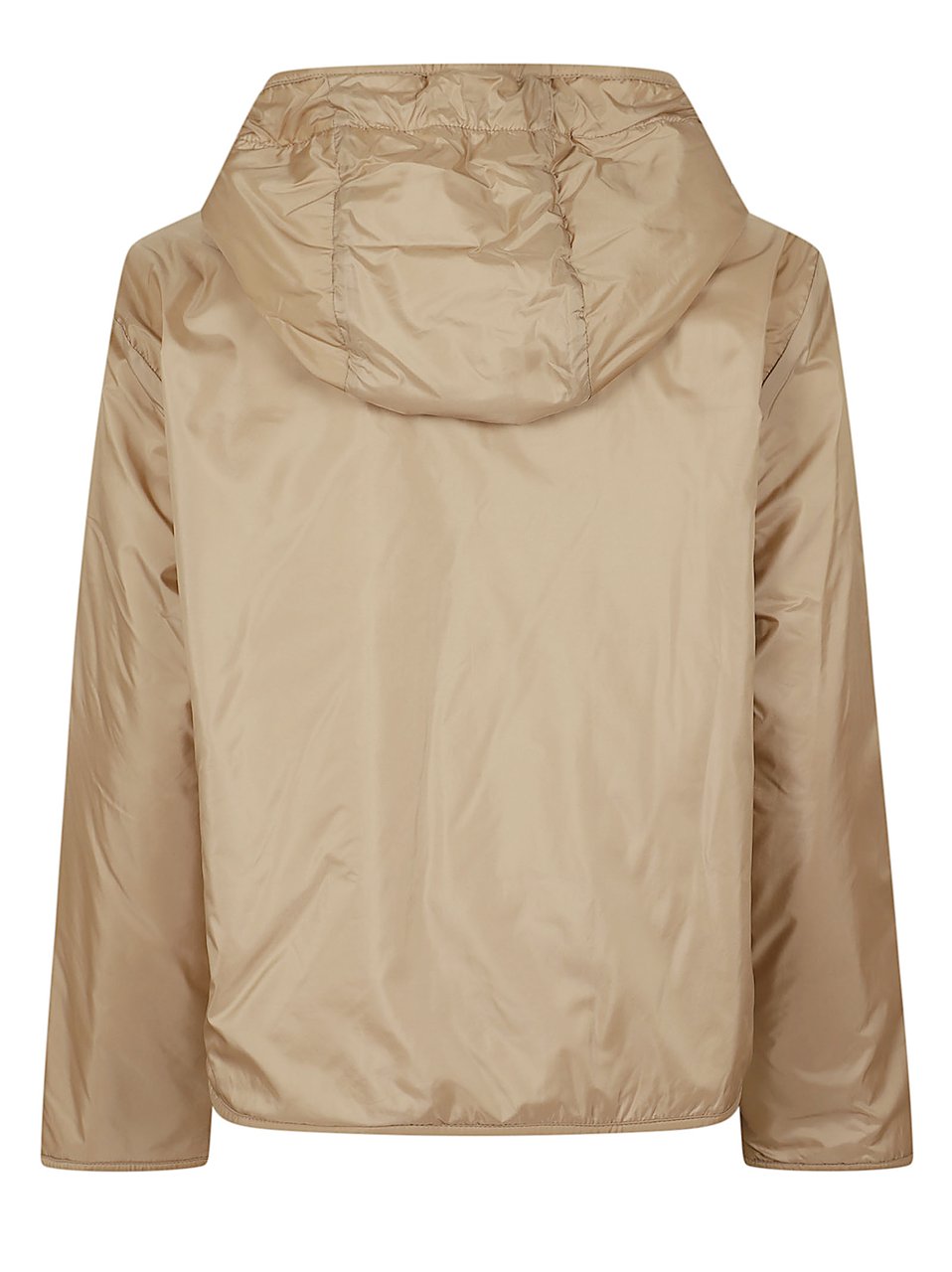 Max Mara Beige Water-Repellent Short Jacket With Adjustable Hood Neutraal