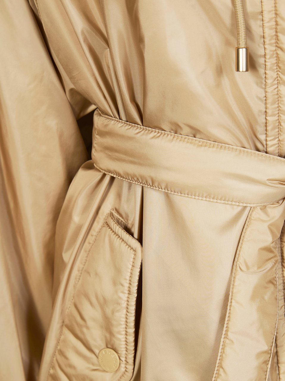 Max Mara Veranda Glossy Reversible Padded Coat Neutraal
