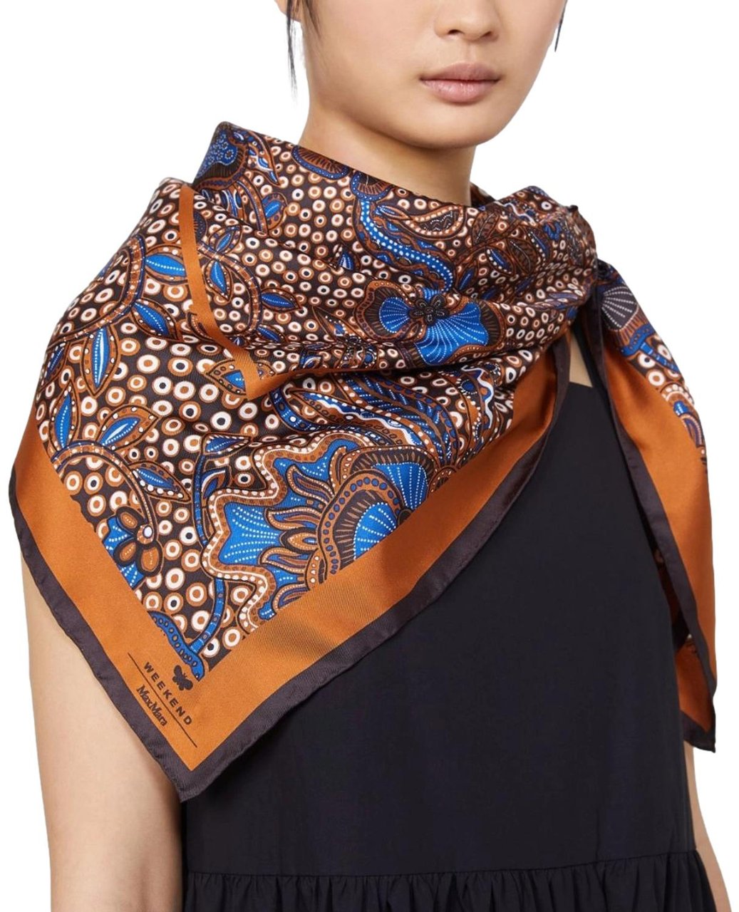 Max Mara Scarfs Nocciola Ornamentale Beige
