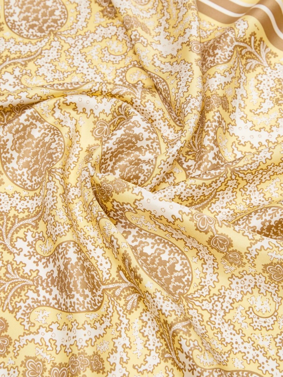 Max Mara Scarfs Verde Fiore Grafico Beige