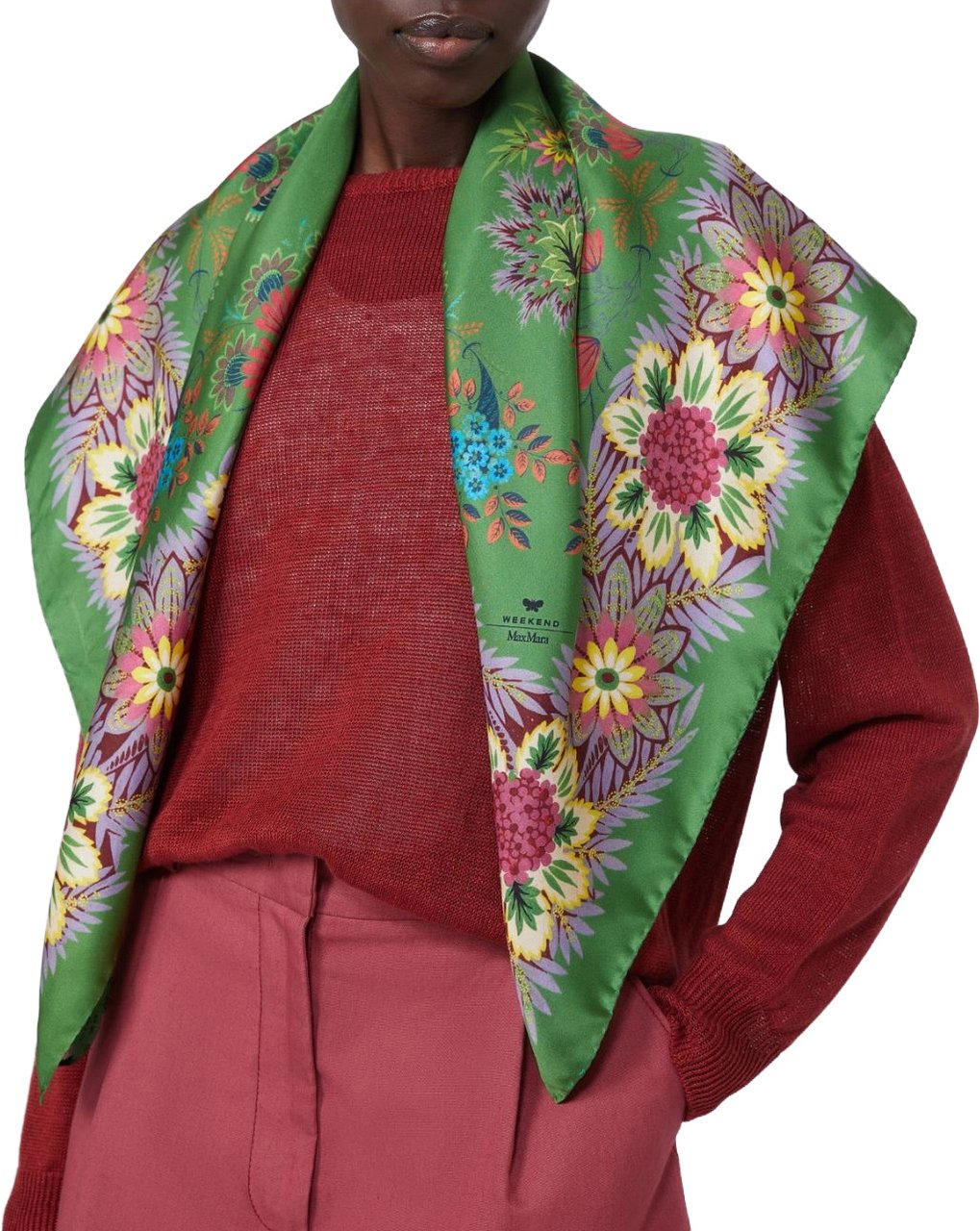 Max Mara Scarfs Verde Groen