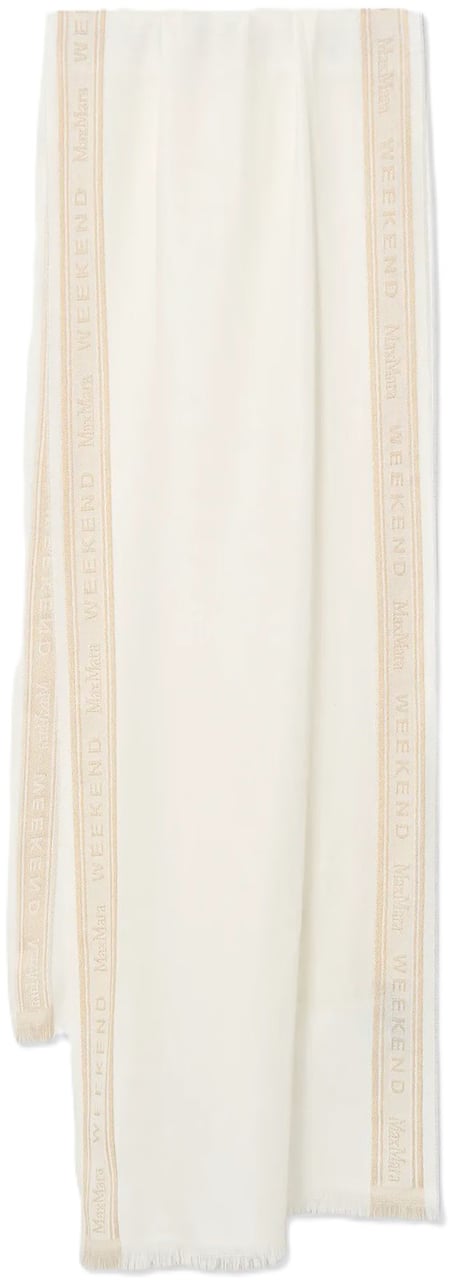 Max Mara Scarfs Bianco Avorio Wit