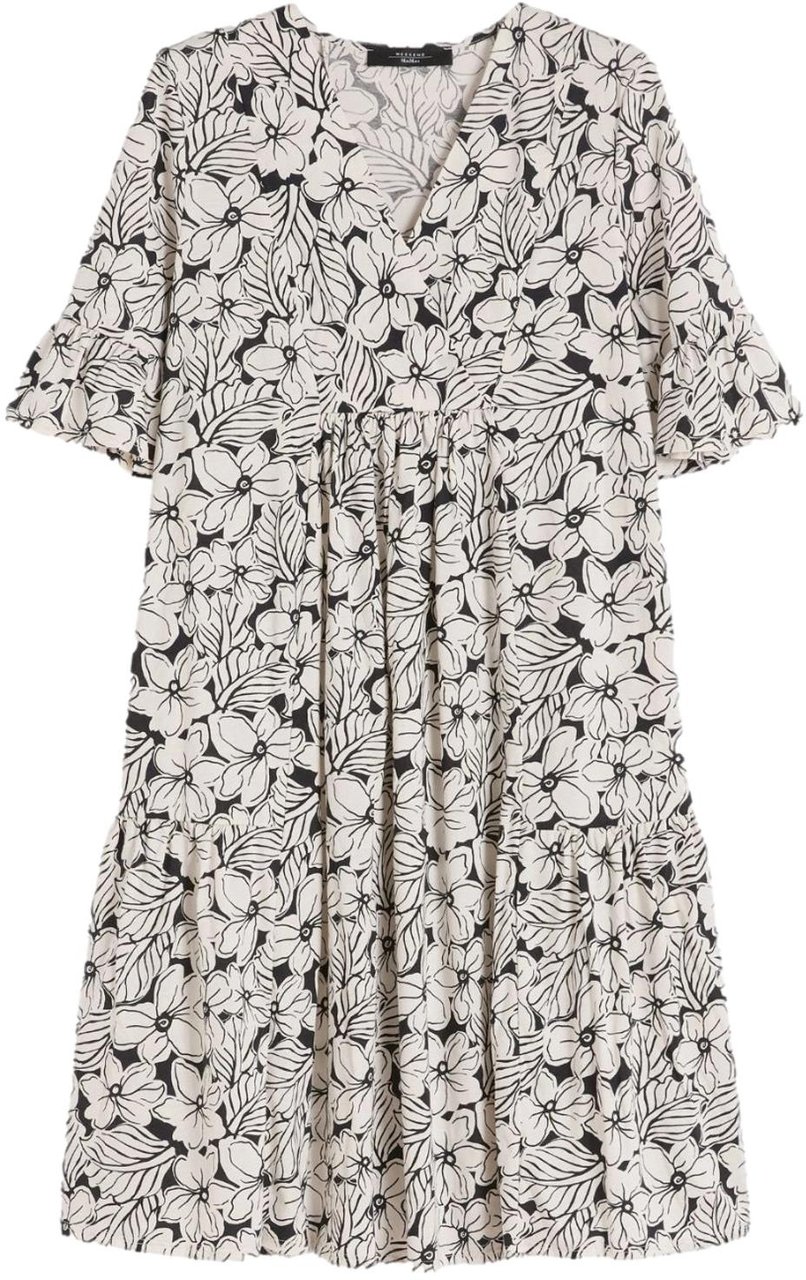 Max Mara Dresses Nero Hawaii Wit