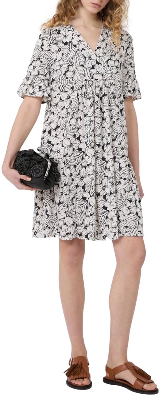 Max Mara Dresses Nero Hawaii Wit