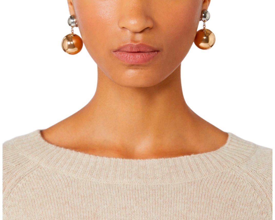 Max Mara MAX MARA WEEKEND OVATTE BICOLOR EARRINGS Goud