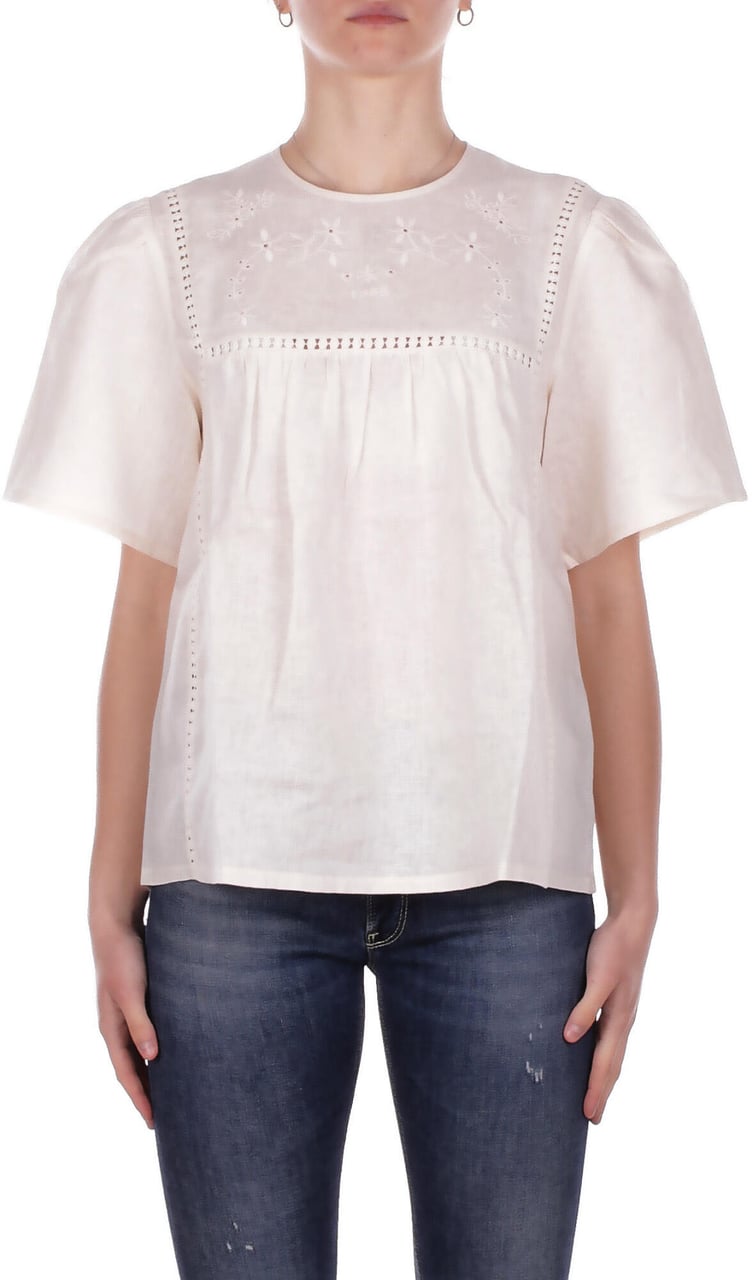 Max Mara Shirts Beige Wit