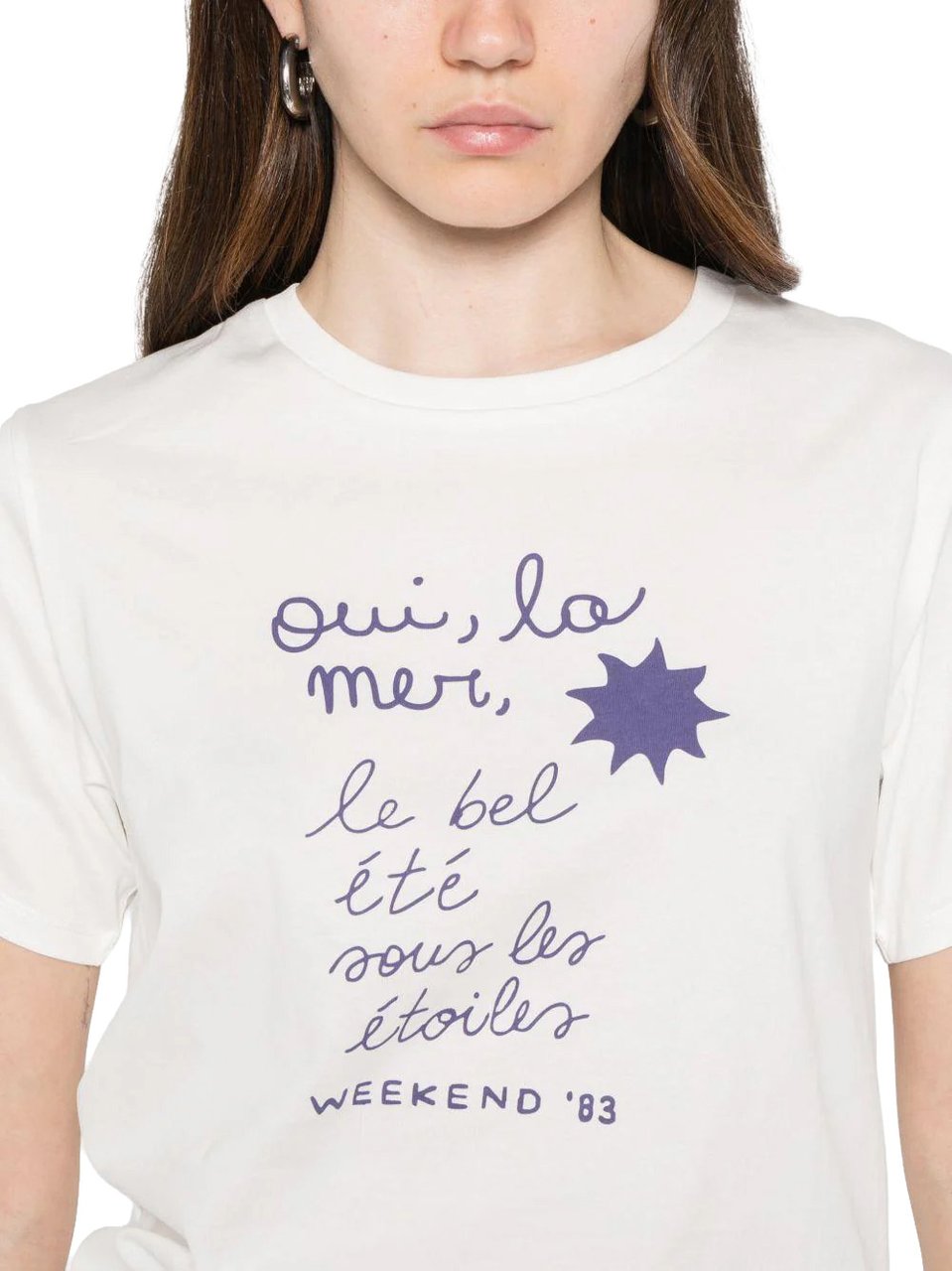Max Mara T-Shirts And Polos Bianco St. Scritte Wit