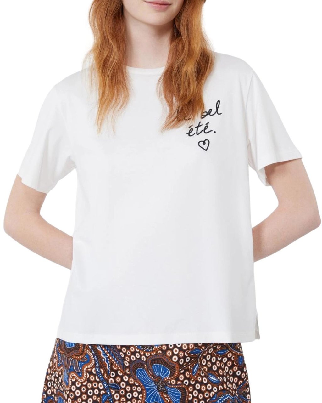 Max Mara T-Shirts And Polos Bianco Dis Scritta Wit