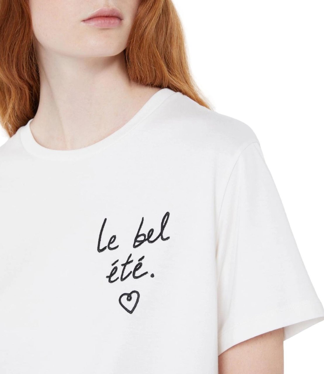 Max Mara T-Shirts And Polos Bianco Dis Scritta Wit