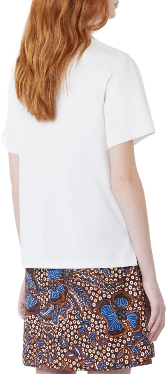 Max Mara T-Shirts And Polos Bianco Dis Scritta Wit