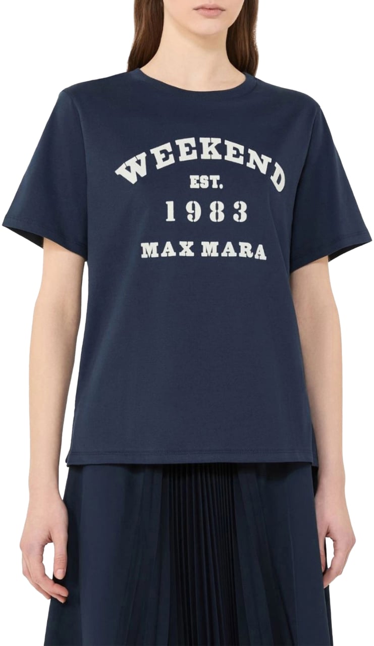 Max Mara Max Mara Weekend Wkdtenue T-shirts Donkerblauw 2615971051600 Blauw