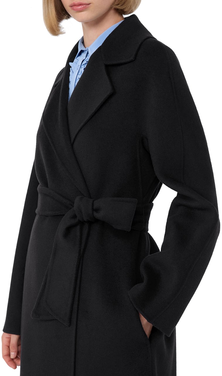 Max Mara Coats Nero Zwart
